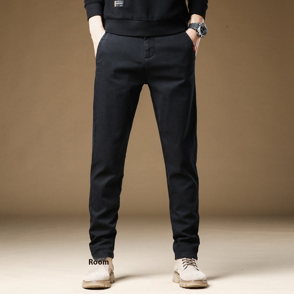 Casual Pants Men's Winter Fleece-lined