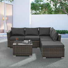 Patio Furniture, Outdoor Furniture, Seasonal PE Wicker Furniture, 4 Set Wicker Furniture With Temper