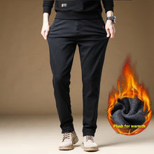 Casual Pants Men's Winter Fleece-lined