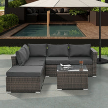 Patio Furniture, Outdoor Furniture, Seasonal PE Wicker Furniture, 4 Set Wicker Furniture With Temper