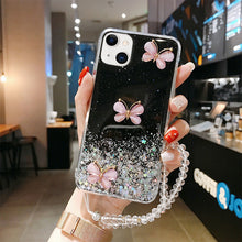 Phone Case Glitter Epoxy Butterfly Soft