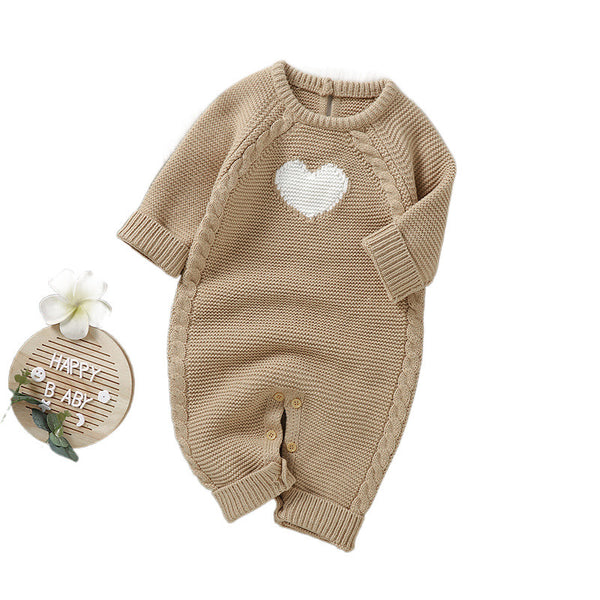 Baby Korean Style Baby Clothes Knitted Romper