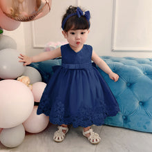 New Fashion Bowknot Lace Girl's Princess Dress