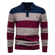 Men's Long Sleeve Polo Collar Sweater Slim Lapel