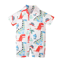 Children's European And American Summer Printed Pattern Short-sleeved Romper