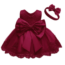 New Fashion Bowknot Lace Girl's Princess Dress