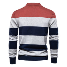 Men's Long Sleeve Polo Collar Sweater Slim Lapel