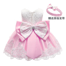 New Fashion Bowknot Lace Girl's Princess Dress