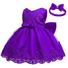 New Fashion Bowknot Lace Girl's Princess Dress