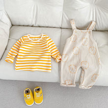 Cute Casual Baby Striped Top Two-piece Set