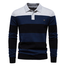 Men's Long Sleeve Polo Collar Sweater Slim Lapel