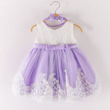 New Fashion Bowknot Lace Girl's Princess Dress