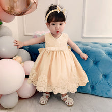 New Fashion Bowknot Lace Girl's Princess Dress