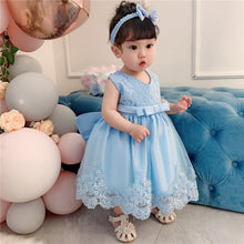 New Fashion Bowknot Lace Girl's Princess Dress