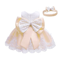 New Fashion Bowknot Lace Girl's Princess Dress