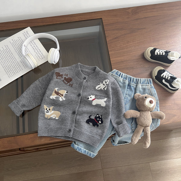 Spring And Autumn Baby Autumn Clothing Children's Sweater Coat Trousers