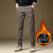 Casual Pants Men's Winter Fleece-lined