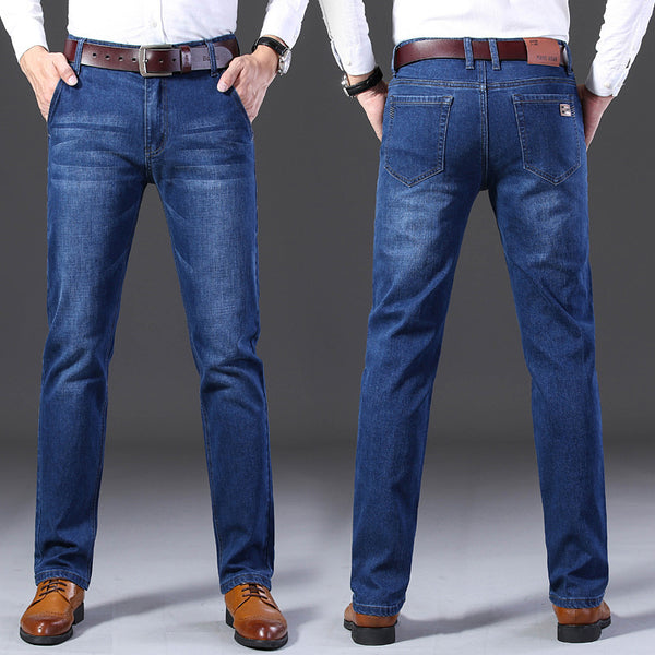 Men's Mid-waist Fashion Straight Slim Jeans